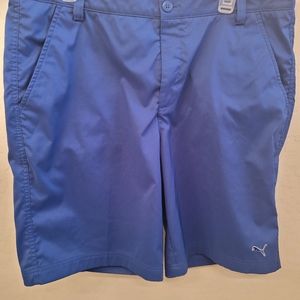 Men's Puma Golf Shorts Blue Size 36